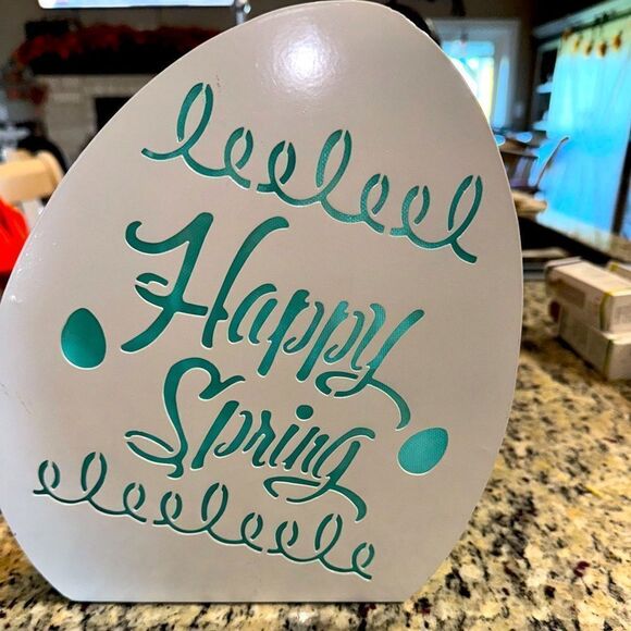 YANKEE CANDLE HOLDER "SPRING IS HERE" - Picture 1 of 4